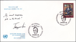 UNO Geneve - Trygve Lie1987 - Storia Postale