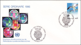 UNO Geneve 1986 - Freimarke - Brieven En Documenten