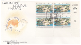 UNO Geneve 1984 - Patrimoine Mondial Unesco - Lettres & Documents