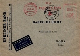 Berlin-Charlottenburg 30-3-1955 Da BERLINER BANK A BANCO DI ROMA - 1946-60: Marcophilia