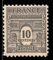 FRANCE 621 * 10c Gris Arc De Triomphe - 1944-45 Triomfboog