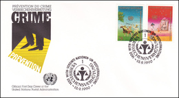 UNO Wiena 1990 -CRIME - Lettres & Documents