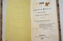 SERRADIFALCO: POLIZZI FEDERICO POESIE PER LE SCUOLE PAG. 111 + CATECHISMO PER I FANCIULLI 1869 PAG. 64 - Libri Antichi