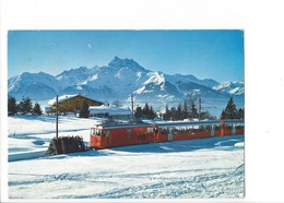 22941 - Villars-Chesières Le Train Villars Col De Bretaye (format 10 X 15 Attention Pli) - Ollon