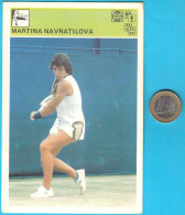 MARTINA NAVRATILOVA - Yugoslavia Vintage Card Svijet Sporta * USA Tennis Star * Tenis Sport - Altri & Non Classificati