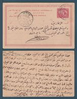 Egypt - Rare - Vintage Postal Card - Alexandria To ZAGAZIG - De La Rues 5m - 1866-1914 Ägypten Khediva