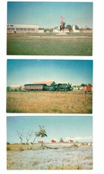 3 NORTH BATTLEFORD, Saskatchewan, Canada, Western Development Museum & Fort Battleford, Old Chrome Postcards - Andere & Zonder Classificatie
