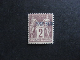 A). PORT-SAID: TB  N° 2, Neuf X. - Unused Stamps