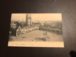 Veurne - Furnes - Panorama - Edit. Bertels - Gelopen 1906 - Veurne