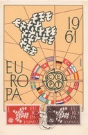 CM30  Espagne - Carte Maximum Avec Timbres Europa 1961   TTB - 1961