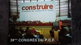 CPSM 24 EME CONGRES DU P C F PARTI COMMUNISTE FRANCAIS ST OUEN 7 02 1982 ALLOCUTION G MARCHAIS ED LOUBATIERES - Political Parties & Elections