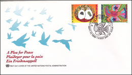 UNO New York 1996 - A Plea For Peace - Lettres & Documents