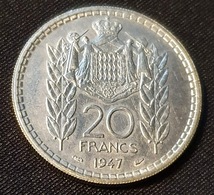 Monaco 20 Francs 1947 UNC - 1922-1949 Louis II