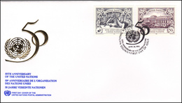 UNO New York 1995 - 50th Anniversary Of The UNO - Cartas & Documentos