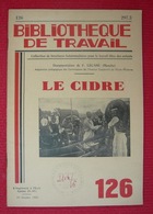 Le Cidre – Revue Bibliothèque Du Travail N° 126 - Cuisine & Vins