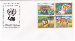 UNO New York 1997 - CITES, Birds, Animalas, Mammals - Lettres & Documents