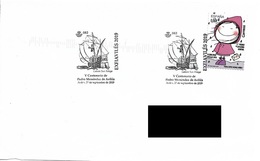 SPAIN. POSTMARK. PEDRO MENENDEZ DE AVILES. SAILING BOAT. 2019 - Sonstige & Ohne Zuordnung