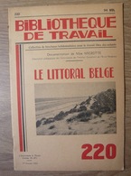 Le Littoral Belge – Revue Bibliothèque Du Travail N° 220 - Géographie