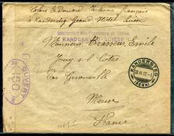 SUISSE - LETTRE OBL. KANDERSTEG LE 28/3/1917 & " INTERNEMENT DES PRISONNIERS DE GUERRE / KANDERSTED - SUISSE " - TB - Postmarks