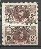 MAURITANIE PAIRE DE  N° 2 CACHET BOGHE - Used Stamps