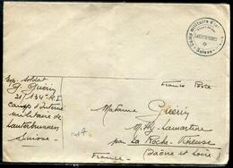 SUISSE - LETTRE OBL. " CAMP MILITAIRE D'INTERNEMENT / FRANC DE PORT / LAUTERBRUNNEN / SUISSE " EN 1940 - TB - Annullamenti