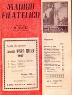 1966 . MADRID FILATÉLICO , AÑO LX , Nº 698 / 9 , EDITADA POR M. GALVEZ - Spaans (vanaf 1941)