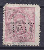 Portugal Perfin Perforé Lochung 'TAIT' ERROR Variety Broken Pins In 'I' & 'T' (2 Scans) - Used Stamps