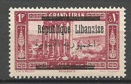 GRAND LIBAN  N° 100 Variétée Dans Le A De LIBANAISE NEUF* TRACE DE CHARNIERE TB / MH - Nuevos