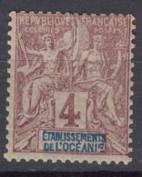 French Oceania Oceanie 1892 Yvert#3 Mint Hinged - Unused Stamps