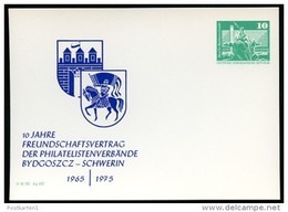 DDR PP16 C2/024 Privat-Postkarte STADTWAPPEN BYDGOSZCZ SCHWERIN 1975  NGK 3,00 € - Private Postcards - Mint
