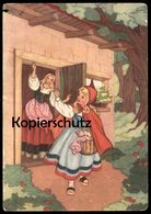 ALTE POSTKARTE ROTKÄPPCHEN Le Petit Chaperon Rouge Little Red Riding Hood Girl Kind Child Enfant Cpa AK Postcard - Contes, Fables & Légendes