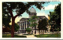 Illinois Springfield Sangamon County Court House Curteich - Springfield – Illinois