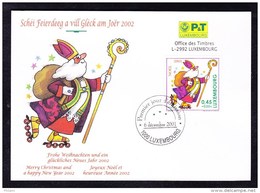 LUXEMBOURG, JOYEUX NOEL ET HEUREUSE ANNEE 2002 . (4FL3) - Commemoration Cards