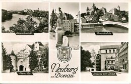 Neuburg A. D. Donau  Mehrbildkarte  1956  (007743) - Neuburg