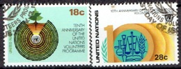UNITED NATIONS # FROM 1981 STAMPWORLD 389-90 - Oblitérés