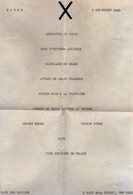 VP16.267 - Café Des Nation à NEW - YORK - Menu - Diner Du 7 Septembre 1948 - Menus