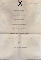VP16.267 - Café Des Nation à NEW - YORK - Menu - Diner Du 7 Septembre 1948 - Menu