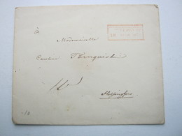 1842 , Brief Aus St. Petersburg ( Roter Stempel) Nach Helsingfors - ...-1857 Voorfilatelie