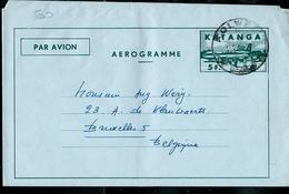 Aérogramme Obl. N° 3. De 1962 Nouveau Type Avion Obl. Kolwezi - Katanga