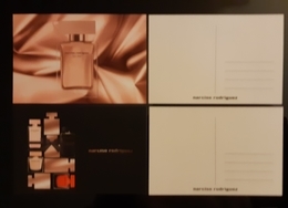 NARCISO RODRIGUEZ Rouge Parfum Lot De 2 Carte Postale - Modernes (à Partir De 1961)