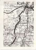 Photo Extrait Carte Routière Environs De St Lo (Format 7,5 Cm X 10,5 Cm) - Unclassified