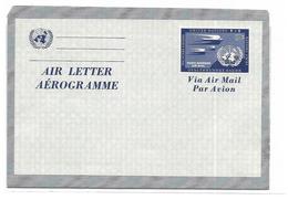 Nations-Unis New-York Aérogramme Neuf Non écrit - Poste Aérienne