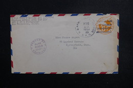 ETATS UNIS - Enveloppe De Soldat En 1943 Par Avion Pour Les U.S.A. Avec Cachet De Contrôle Postal - L 49087 - Marcofilia