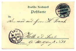 Deutsche Reichspost, Postkarte, Krummhübel, Schlesien 1894 Nach Halle A.d. Saale - Postcards