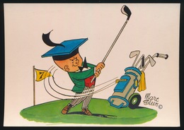 MARC SLEEN -   ADHEMAR  GOLF  - 2 AFBEELDINGEN - Bandes Dessinées