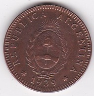 Argentine. 2 Centavos 1939, Bronze. KM# 38 - Argentine