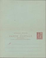 Entier Mouchon 10ct Rose Storch A6 Carte Postale Avec Réponse Payée Bleue Date 131 Cote 60 Euros - Standard Postcards & Stamped On Demand (before 1995)