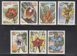 1984 Laos Woodland Flowers Fleurs Complete Set Of 7 MNH - Laos