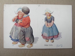 Kids - " Junge Liebe ", 1911. / Illustrateur Karl Feiertag - Feiertag, Karl