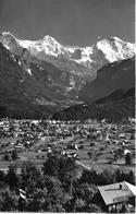 INTERLAKEN - UNTERSEEN → Eiger, Mönch Und Jungfrau, Fotokarte Ca.1955 - Unterseen